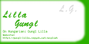 lilla gungl business card